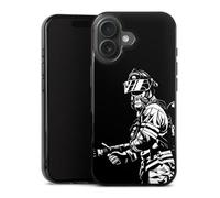 Coque en Silicone Compatible avec Apple iPhone 17 Étui Silicone Coque Souple Sapeurs-Pompiers Pompier Sauveteur