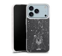 Coque en Silicone Compatible avec Apple iPhone 17 Pro Etui Silicone Coque Souple La Reine des neiges Look métallique Disney