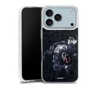 Coque en Silicone Compatible avec Apple iPhone 17 Pro Etui Silicone Coque Souple Marvel Venom Spider-Man