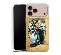 Coque en Silicone Compatible avec Apple iPhone 17 Pro Max Etui Silicone Coque Souple 101 dalmatiens Cruella Produit sous Licence Officielle