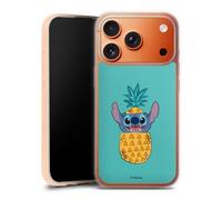 Coque en Silicone Compatible avec Apple iPhone 17 Pro Max Etui Silicone Coque Souple Disney Lilo & Stitch Ananas