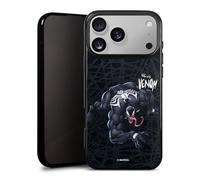 Coque en Silicone Compatible avec Apple iPhone 17 Pro Max Étui Silicone Coque Souple Marvel Venom Spider-Man