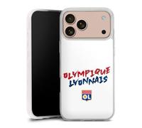Coque en Silicone Compatible avec Apple iPhone 17 Pro Max Etui Silicone Coque Souple OL Football Olympique Lyonnais