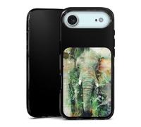 Coque en Silicone Compatible avec Apple iPhone Air Étui Silicone Coque Souple Éléphant Aquarelle Photographie
