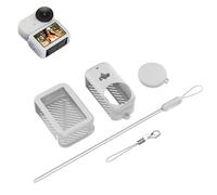 Coque en silicone compatible avec DJI Osmo Nano - Protection intégrale, capuchon d'objectif, surface antidérapante, ensemble anti-collision et anti-chute (gris)