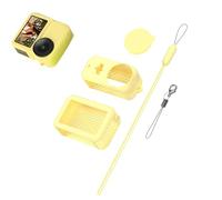 Coque en silicone compatible avec DJI Osmo Nano - Protection intégrale du corps, capuchon d'objectif, surface antidérapante, ensemble anti-collision et anti-chute (jaune)