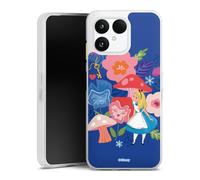 Coque en Silicone Compatible avec Fairphone 6 Etui Silicone Coque Souple Alice au Pays des Merveilles Produit sous Licence Officielle Disney