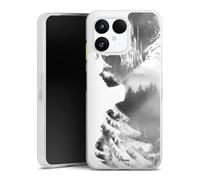 Coque en Silicone Compatible avec Fairphone 6 Etui Silicone Coque Souple Princesses Disney La Reine des Neiges 2 Styles d'hiver