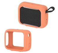 Coque en silicone compatible avec haut-parleur portable JBL GO 5, anti-rayures et antichoc - Housse de protection en silicone pour haut-parleur JBL GO5 (orange)