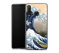 Coque en Silicone Compatible avec Huawei P30 Lite Etui Silicone Coque Souple Katsushika Hokusai La Grande Vague de Kanagawa ¼uvre d'art