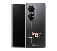 Coque en Silicone Compatible avec Huawei P50 Pro Etui Silicone Coque Souple Gary Bob l'éponge Produit sous Licence Officielle