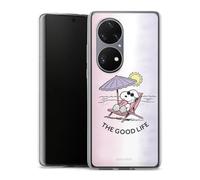 Coque en Silicone Compatible avec Huawei P50 Pro Etui Silicone Coque Souple Snoopy Peanuts Produit sous Licence Officielle