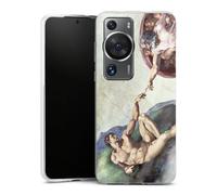 Coque en Silicone Compatible avec Huawei P60 Pro Etui Silicone Coque Souple Michel-Ange ¼uvre d'art Peinture