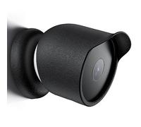Coque en silicone compatible avec le système de caméra de sécurité à domicile Google Nest Cam, housse de protection imperméable, souple, légère et durable, noir