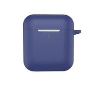 Coque en silicone compatible avec les écouteurs Marshall Minor IV - Antichoc et compatible avec le signal, protection complète avec mousqueton (bleu)