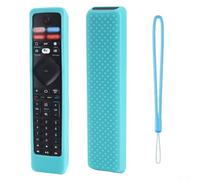 Coque en silicone compatible avec les télécommandes TV RF402A et NH800UP Fonctionnalité constante et soutien structurel (bleu lumineux)