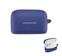 Coque en silicone compatible avec Panasonic RB-C10, coque de protection antichoc avec support de charge sans fil et mousqueton pour un usage quotidien, bleu