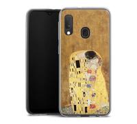 Coque en Silicone Compatible avec Samsung Galaxy A20e Etui Silicone Coque Souple Klimt ¼uvre d'art Peinture