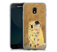 Coque en Silicone Compatible avec Samsung Galaxy J3 Duos 2017 Etui Silicone Coque Souple Klimt ¼uvre d'art Peinture