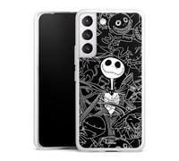 Coque en Silicone Compatible avec Samsung Galaxy S22 Etui Silicone Coque Souple Halloween Disney L'Étrange Noël de Monsieur Jack