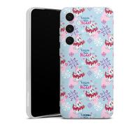 Coque en Silicone Compatible avec Samsung Galaxy S24 FE 5G Etui Silicone Coque Souple La Reine des neiges Olaf Saint-Valentin Disney