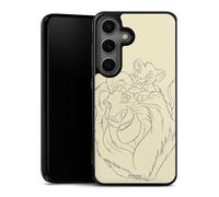 Coque en Silicone Compatible avec Samsung Galaxy S25 Étui Silicone Coque Souple Mufasa Disney Le Roi Lion