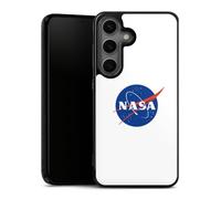 Coque en Silicone Compatible avec Samsung Galaxy S25 Étui Silicone Coque Souple NASA Cosmos Logo