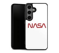 Coque en Silicone Compatible avec Samsung Galaxy S25 Étui Silicone Coque Souple NASA Logo Espace