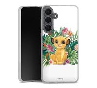 Coque en Silicone Compatible avec Samsung Galaxy S25 FE Etui Silicone Coque Souple Disney Le Roi Lion Simba