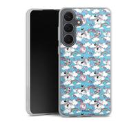 Coque en Silicone Compatible avec Samsung Galaxy S25 FE Etui Silicone Coque Souple Disney Minnie Mouse Licorne