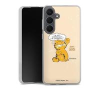 Coque en Silicone Compatible avec Samsung Galaxy S25 FE Etui Silicone Coque Souple Garfield Déclaration Chat
