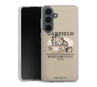 Coque en Silicone Compatible avec Samsung Galaxy S25 FE Etui Silicone Coque Souple Garfield Produit sous Licence Officielle Chat