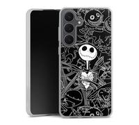 Coque en Silicone Compatible avec Samsung Galaxy S25 FE Etui Silicone Coque Souple Halloween Disney L'Étrange Noël de Monsieur Jack