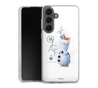 Coque en Silicone Compatible avec Samsung Galaxy S25 FE Etui Silicone Coque Souple La Reine des Neiges 2 La Reine des neiges Olaf Disney