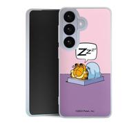 Coque en Silicone Compatible avec Samsung Galaxy S26 Etui Silicone Coque Souple Garfield Chat Bande dessinée