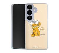 Coque en Silicone Compatible avec Samsung Galaxy S26 Etui Silicone Coque Souple Garfield Déclaration Chat