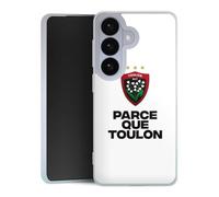 Coque en Silicone Compatible avec Samsung Galaxy S26 Etui Silicone Coque Souple RC Toulon Logo Produit sous Licence Officielle