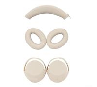 Coque en silicone compatible avec Sony WH-1000XM4 et XM3 | Housse de protection souple pour faisceau de tête et coque d'oreille pour protection contre les rayures | Noir (beige)