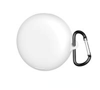 Coque en silicone compatible avec Soundcore Sleep A30 - Coque de protection avec mousqueton, résistante aux chocs et à la poussière (blanc)
