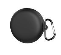 Coque en silicone compatible avec Soundcore Sleep A30 - Coque de protection avec mousqueton, résistante aux chocs et à la poussière (noir)