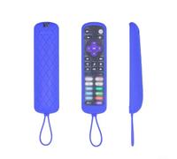 Coque en silicone compatible avec télécommande standard avec corde et bande lumineuse pour une meilleure utilisation et une protection physique (bleu)