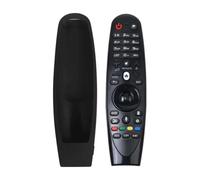 Coque en silicone compatible avec TV LG AN-MR18BA / AN-MR19BA/ AN-MR20GA Smart TV Series Remote Control Antidérapant (noir)