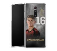 Coque en Silicone Compatible avec Xiaomi Mi 9 T Etui Silicone Coque Souple Charles De Ketelaere RBFA Diables Rouges