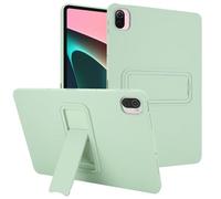 Coque en silicone compatible avec Xiaomi Mi Pad 5/MiPad 5 Pro 11" 5G 2021, coque de protection intégrale antichoc avec béquille, vert menthe
