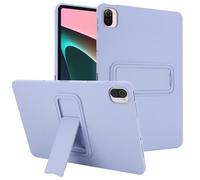 Coque en silicone compatible avec Xiaomi Mi Pad 5/MiPad 5 Pro 11" 5G 2021, coque de protection intégrale antichoc avec béquille, violet clair