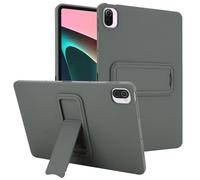 Coque en silicone compatible avec Xiaomi Mi Pad 5/MiPad 5 Pro 11" 5G 2021, coque de protection intégrale antichoc avec béquille, gris