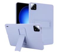 Coque en silicone compatible avec Xiaomi Pad 6S Pro 12,4" sorti en 2024, coque de protection intégrale antichoc avec béquille, violet clair