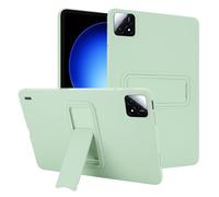 Coque en silicone compatible avec Xiaomi Pad 6S Pro 12,4" sorti en 2024, coque de protection intégrale antichoc avec béquille, vert menthe