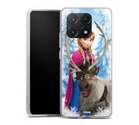 Coque en Silicone Compatible avec Xiaomi Poco X6 Pro Etui Silicone Coque Souple Produit sous Licence Officielle La Reine des neiges Anna Disney