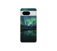 Coque en silicone - Compatible Google Pixel 8 - design aurores boreales